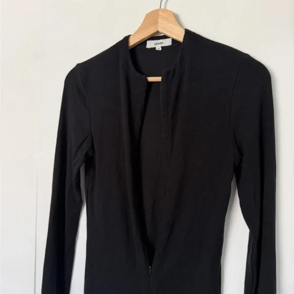 Joah brown invisible zip long sleeve top - Picture 5 of 6